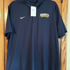 Nike Marquette University Volleyball Navy Polo Shirt